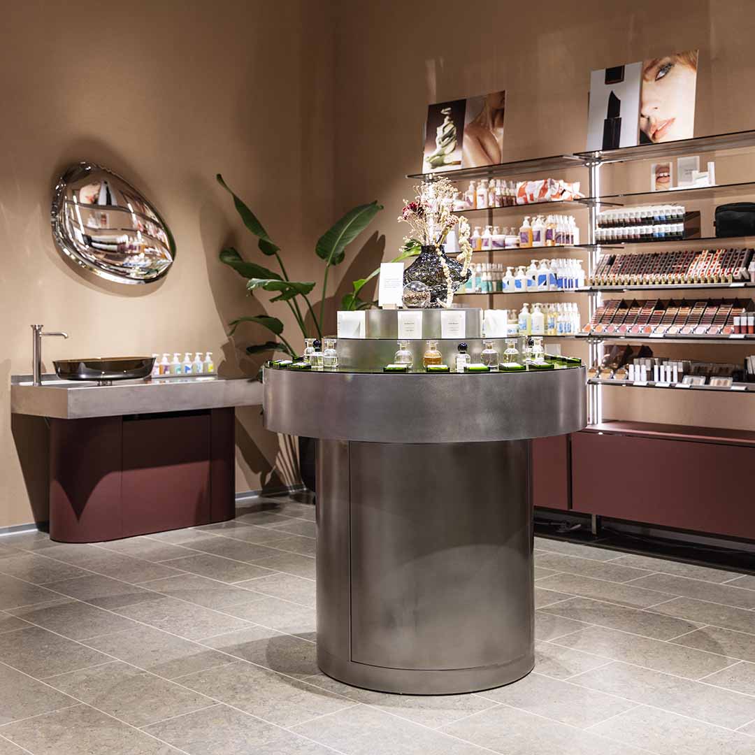Various lovely creams from & Other Stories in Frederiksberg.